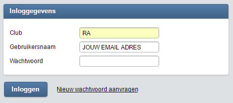 inlogscherm